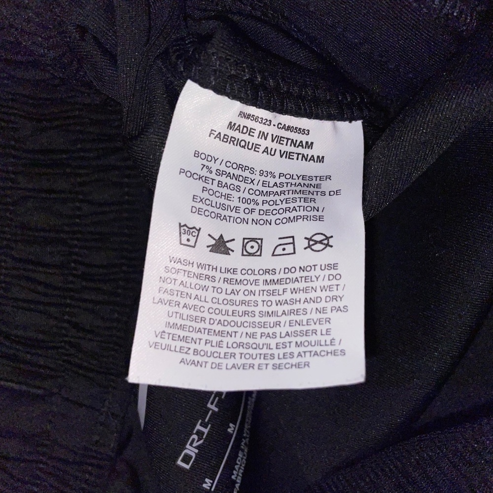 Nike Dri-Fit Jogger Athletic Pants Zippered Tech Pocket Black - Picture 7 of 11